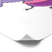 Poster faire de l'exercice physique drôle rhino (Coin)