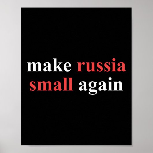 Poster Faire de nouveau la Russie petite Déclaration poli (Devant)