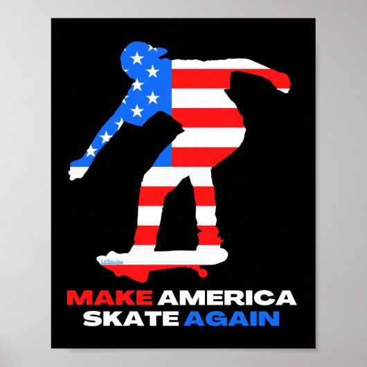Poster FAIRE DE NOUVEAU PATINAGE AMÉRICAIN Édition 50-50g (Devant)