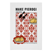 Poster Faire de Pierogi pas la guerre- Babcia [NOM PERSON (Devant)