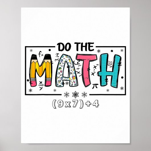 Poster Faire des maths 67 Prof de maths Six (Devant)