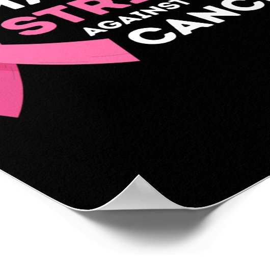 Poster Faire des progrès dans la sensibilisation au cance (Coin)