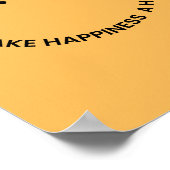 Poster Faire du bonheur une habitude (Coin)