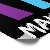 Poster Faire du racisme de mauvaises mains de coeur (Coin)