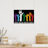 Poster Faire du racisme de mauvaises mains de coeur (Cuisine)