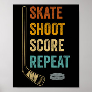 Poster Faire du skate Tirer Marquer Répéter Gras Motivati