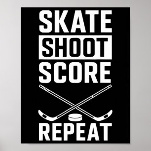 Poster Faire du skate Tirer Score Répéter _2