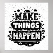 Poster Faire en sorte que les choses arrivent (Devant)