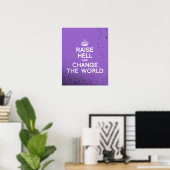 POSTER FAIRE ENTENDRE ET CHANGER LE MONDE (Bureau à domicile)