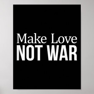 Poster Faire l'amour - Pas la guerre -