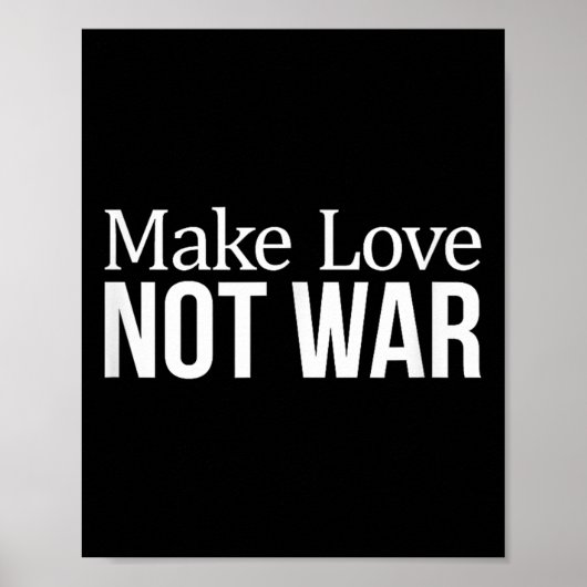 Poster Faire l'amour - Pas la guerre - (Devant)