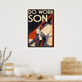 Poster faire le travail (Cuisine)