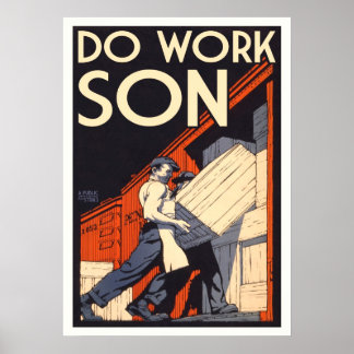 Poster faire le travail