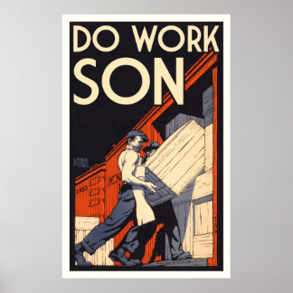 Poster faire le travail