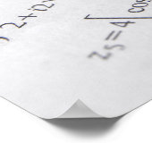 Poster Faire les devoirs de mathématiques (Coin)