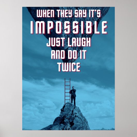 Poster Faire l'impossible - Deux fois (Devant)
