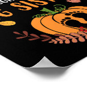 Poster Faire-part De Grossesse Automne Soeur Automne (Coin)