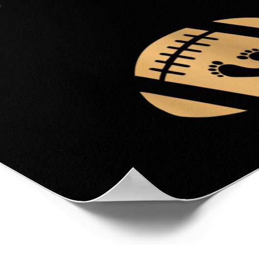 Poster Faire-part De Grossesse Chute Par Révélation (Coin)