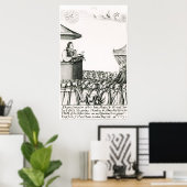 Poster Faire-part de la naissance du fils de Charles Ier (Bureau à domicile)