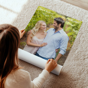 Poster Faire-part de mariage photo de première de cinéma