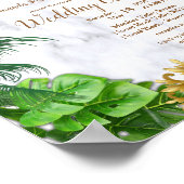 Poster Faire-part de Mariage romantique (Coin)