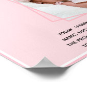 Poster faire-part de naissance Baby Girl (Coin)