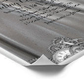 Poster Faire-part Mariage en argent (Coin)