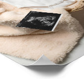 Poster Faire-part minimale de grossesse non sexiste (Coin)