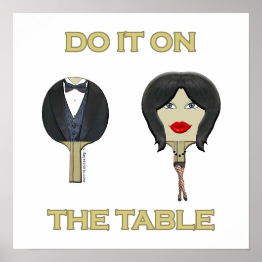 Poster Faire Ping Pong Table (Devant)