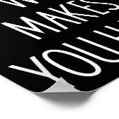Poster Faire plus de ce qui vous rend heureux citations m (Coin)