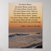 Poster Faire plus que (Devant)