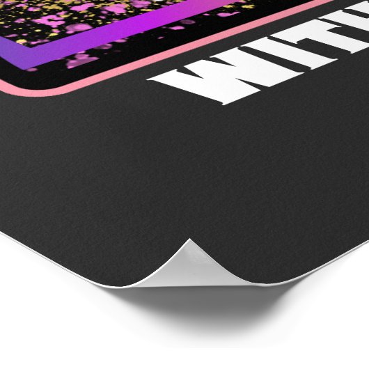 Poster Faire un bruit joyeux foi chrétienne (Coin)