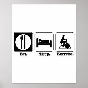 Poster faire un exercice de sommeil