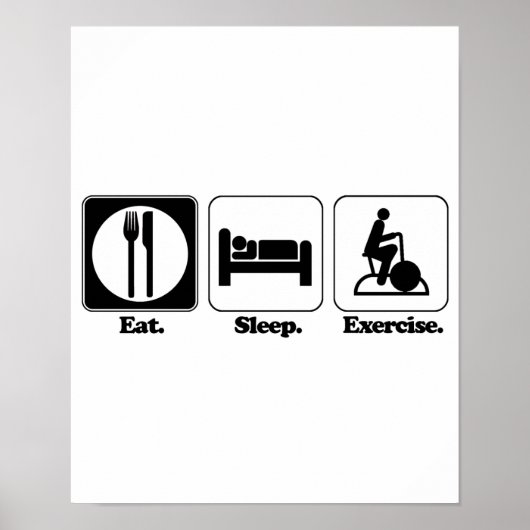 Poster faire un exercice de sommeil (Devant)