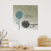 Poster Faire un voeu (Cuisine)