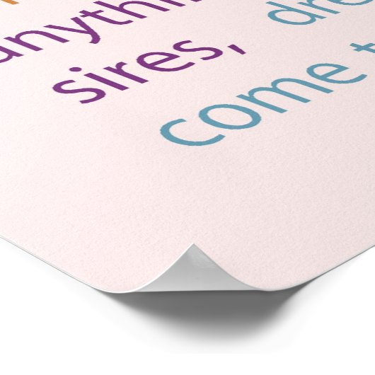 Poster Faire un voeu (Coin)