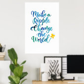 Poster Faire une onde (Bureau à domicile)