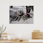 Poster Faire une sculpture de sable au printemps à Marbel (Cuisine)