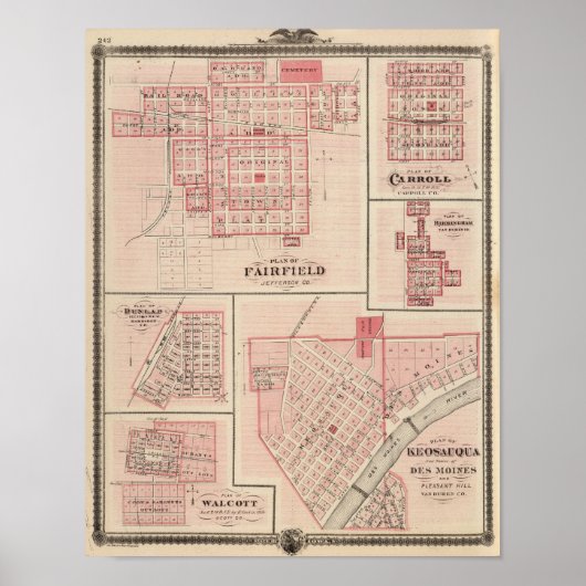 Poster Fairfield, Carroll, Birmingham, Dunlap (Devant)