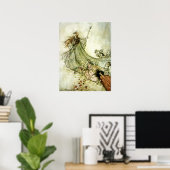 Poster Fairies Away - Arthur Rackham (Bureau à domicile)