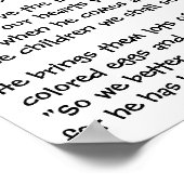 POSTER FAIRIES ET BUNNY DE PÂQUES (Coin)