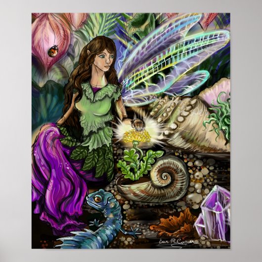 Poster Fairy and Newt Friends (Devant)