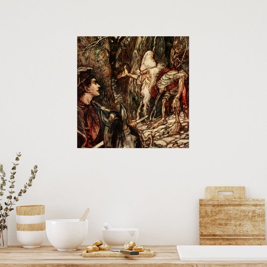 Poster Fairy Art by Arthur Rackham (Cuisine)