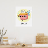Poster Fairy Cake Funny Cupcake Pun (Cuisine)