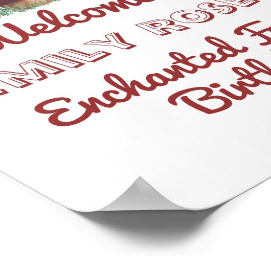 Poster Fairy Champignons Papillon Enchanted Forest Annive (Coin)