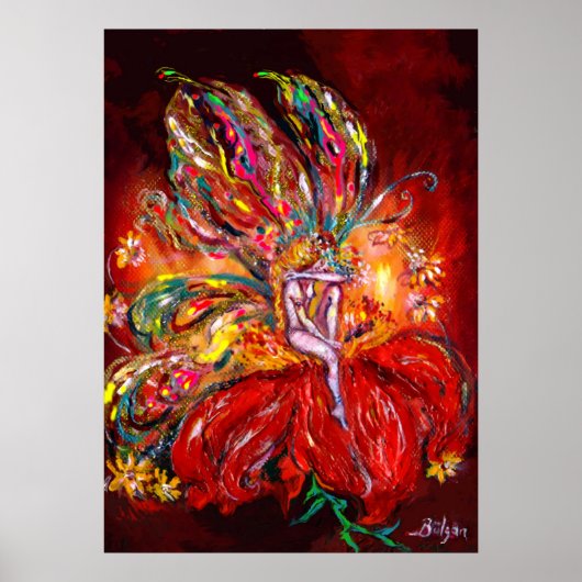 POSTER FAIRY EN ROUGE (Devant)
