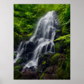 Poster Fairy Falls | Colombie River Gorge Oregon. (Devant)
