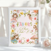 Poster Fairy Favors Enchanted Garden Bright Brithday