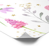 Poster Fairy First Birday Enchanted Garden Bienvenue (Coin)