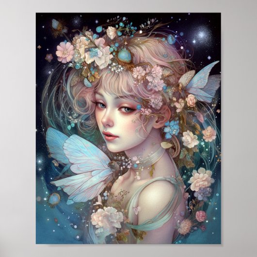 Poster Fairy Girl'Imaginaire Art (Devant)
